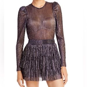 Sabina Musayez Purple Mini Dress